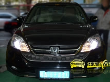 本田CRV 改装全新海拉5双光透镜、全新飞利浦D1S 6000K灯泡、全新法雷奥安定器