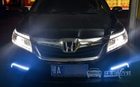 本田凌派 车灯改装Q5双光透镜、全新欧司朗CBI 5500K氙气灯泡、法雷奥快启安定器