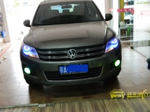 途观改Q5透镜,蓝色天使眼,红色恶魔眼,欧司朗灯泡,奥迪安定,黄金眼雾灯