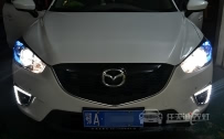 马自达CX-5 大灯改装奥迪Q5原装小糸双光透镜、欧司朗4300K D3S灯泡、奥迪原装安定器