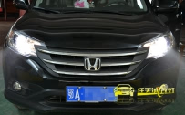 CRV 改装全新海拉5代双光透镜、东芝D2S灯泡、新款松下安定器，无任何外挂配件