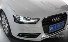 奥迪A4L 车灯改装任天诚定制版双光透镜、飞利浦XV 4800K氙气灯泡