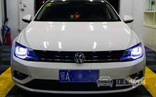 大众凌渡车灯升级 专用U形日行灯大灯内胆套件、飞利浦透镜欧司朗CLC氙气灯、恶魔眼