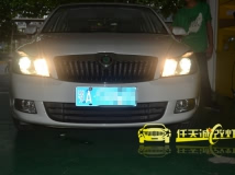 斯柯达明锐 改装奥迪Q5原厂小糸双光透镜美标13款