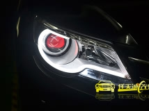 [武汉途观]改装原厂Q5双光透镜、欧司朗D3S灯泡、法雷奥安定器、红色恶魔眼、光导泪眼