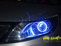 起亚K2 改奥迪Q5透镜|欧司朗D3S灯泡|奥迪安定器|蓝色天使眼|专...