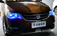 宝骏730大灯改装 顶级米石4透镜，4近光4远光米石LED双光透镜，M2转向辅助