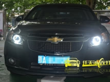 雪佛兰科鲁兹 改装奥迪Q5原厂小糸双光透镜 宝马天使眼
