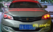 荣威350 车灯改装 近光改装原厂Q5双光透镜 远光改装台湾美标双光透镜 恶魔眼