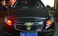 雪佛兰科鲁兹 车灯改装德国进口海拉5透镜、商包飞利浦D1S灯泡、博世安定器、恶魔眼