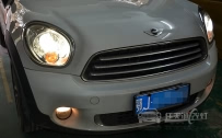 MINI COUNTRYMAN 车灯改装全新海拉5双光透镜、全新欧司朗D1S氙气灯泡、法雷奥安定器