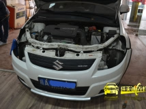 铃木天语sx4改装海拉3透镜+飞利浦灯泡+海拉4安定