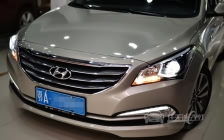 现代名图 车灯改装上海小糸Q5双光透镜、全新飞利浦XV D1S灯泡、德国澳兹姆D1S安定器