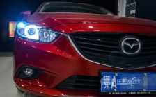 马自达阿特兹 车灯升级原厂小糸Q5双光透镜、全新欧司朗D1S灯泡、澳兹姆安定器、天使眼