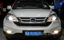 本田CRV 大灯改装上海原厂小糸Q5双光透镜、全新飞利浦XV氙气灯泡、全新法雷奥安定器