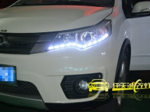长城腾翼C20R 改装奥迪Q5双光透镜 宝马天使眼 韩版泪眼